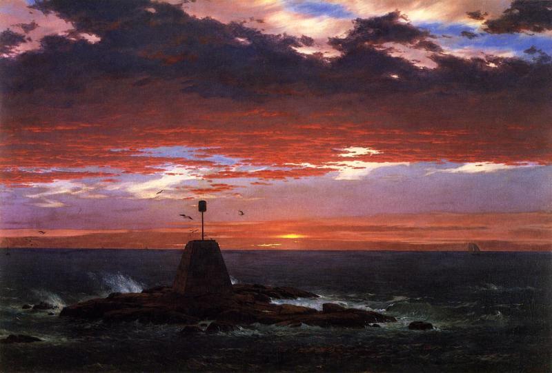 Frederic Edwin Church Beacon, off Mount Desert Island Sweden oil painting art
